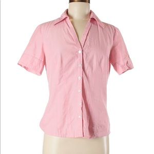 LOFT short sleeved button down shirt